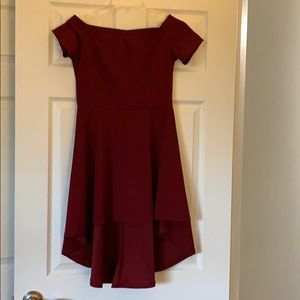 Deep Red Cocktail Dress